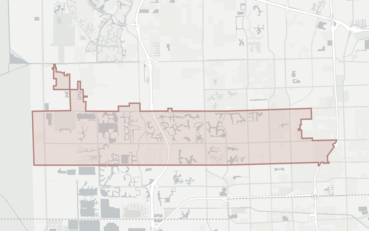Map of the Pembroke Pines city limits